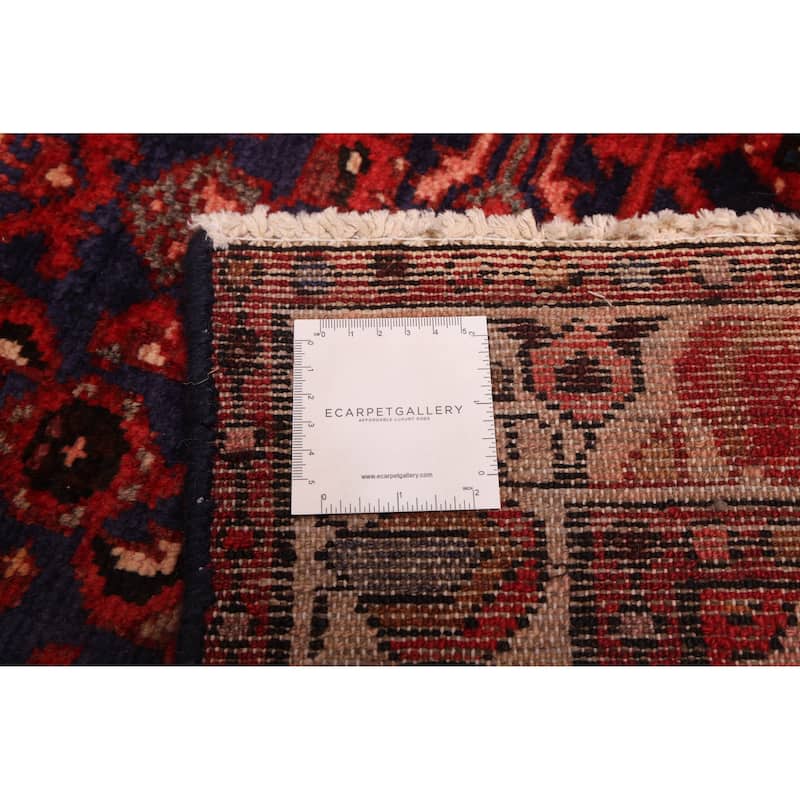 ECARPETGALLERY Hand-knotted Andelz Navy Wool Rug - 3'4 x 9'10