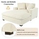 preview thumbnail 47 of 47, Modern Oversized Indoor Chaise Lounge Couch with Pillows
