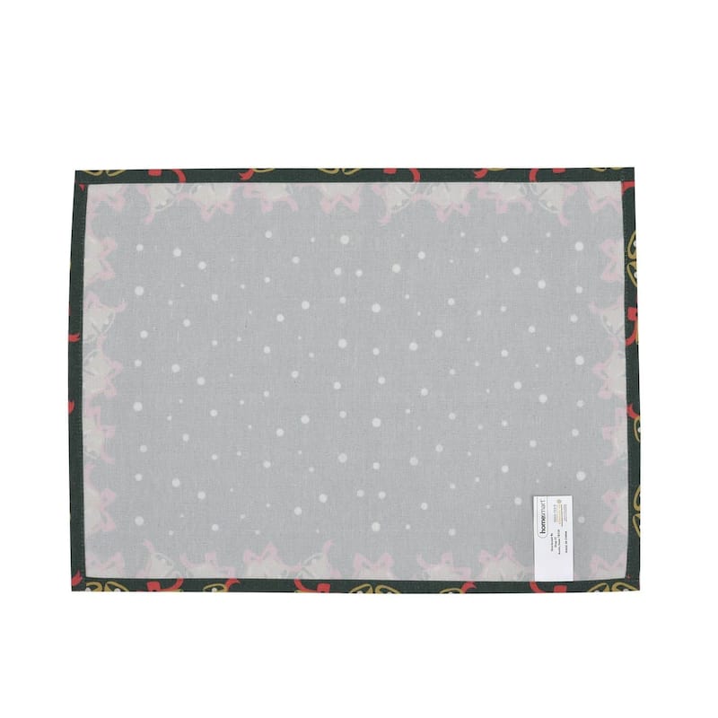 HOMESMART Floral PatternPolyester, Cotton and Rayon Set of 4 Placemat