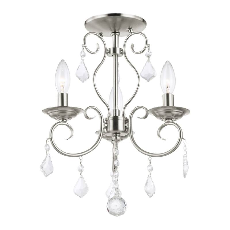Livex Lighting Donatella Convertible 3 Light 1 Tier Chandelier / Semi