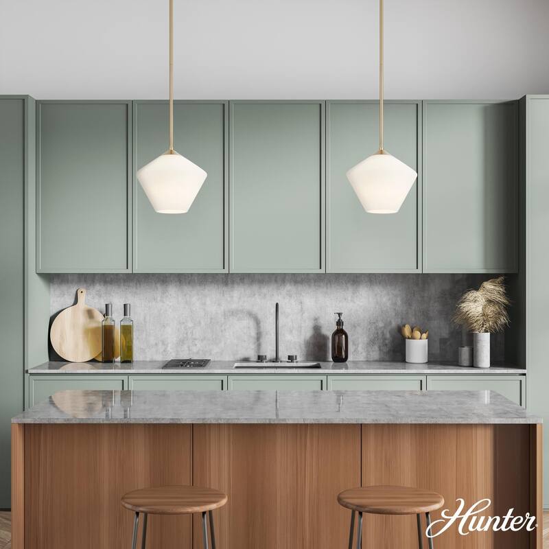 Hunter Celestial Valley 1-Light Pendant - Modern, Contemporary, Coastal - Kitchen, Island, Dining Room, Entry