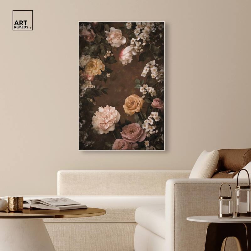 Faded Florals Fable I Canvas by Art Remedy