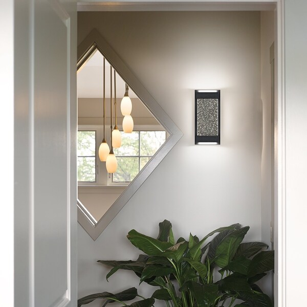 Eurus Home LED Dimmable Bubble Wall Sconce Lighting Fixtures Matt Black for Outdoor Indoor