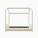 preview thumbnail 5 of 14, Elegant Design Full Size House Bed with Wooden Frame
