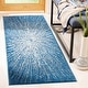 preview thumbnail 18 of 90, SAFAVIEH Evoke Juli Abstract Boho Burst Rug 2'2" x 11' - Navy/Ivory