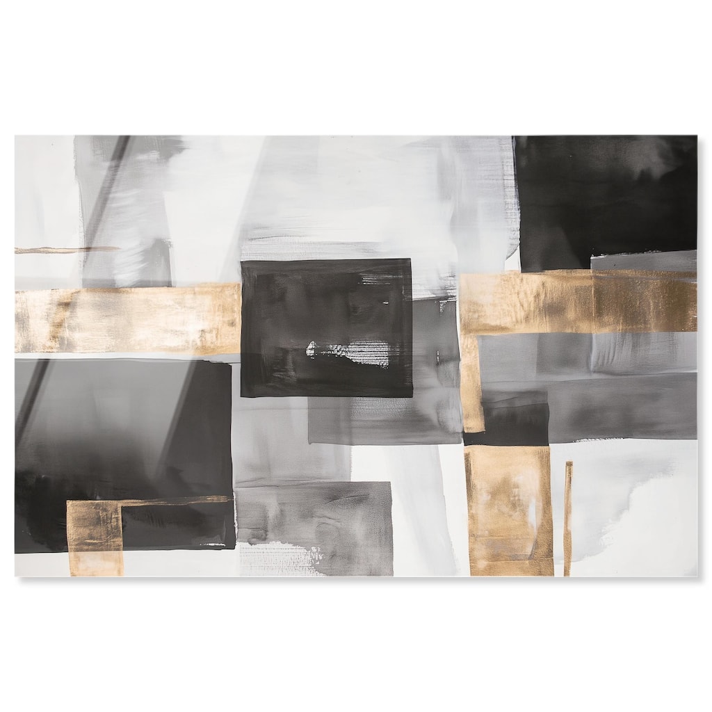 Graphite and Glimmer I Acrylic by Art Remedy, Ready to Hang