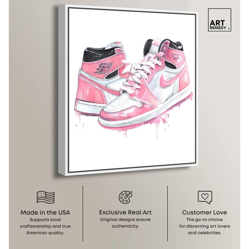 Doll Memories - Walk in Pink Canvas by Art Remedy