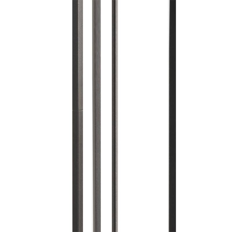 Martha Stewart Charlton Metal Floor Lamp with Glass Cylinder Shade - Dia.11" x 63"H