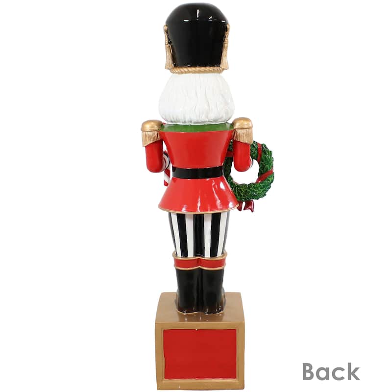 Karl the Christmas Nutcracker Indoor/Outdoor Statue - 48-Inch