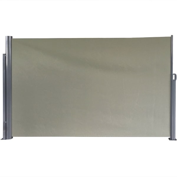 Sunnydaze Indoor Outdoor Retractable Privacy Wall Side Awning Sunnydaze Indoor Outdoor Retractable Privacy Wall Side Awning With Steel Support Pole 10 X 6 Feet Choose Single Or Double Free Shipping Today