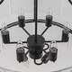 preview thumbnail 5 of 56, Dimmable Large Drum Glass Chandelier for Dining Room High Ceiling Living Room