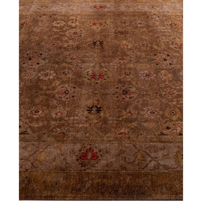 Overdyed One-of-a-Kind Hand-Knotted Area Rug - Brown - 6' 2" x 8' 10"