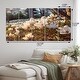 preview thumbnail 3 of 5, Designart "Abstract Marble With Copy Space IV" Fractals Multipanel Wall Art Print set