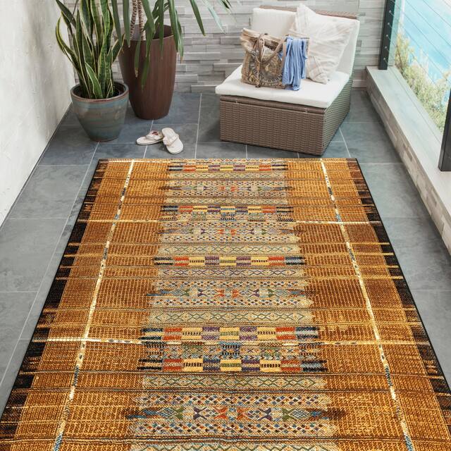 Liora Manne Marina Tribal Stripe Indoor/Outdoor Rug