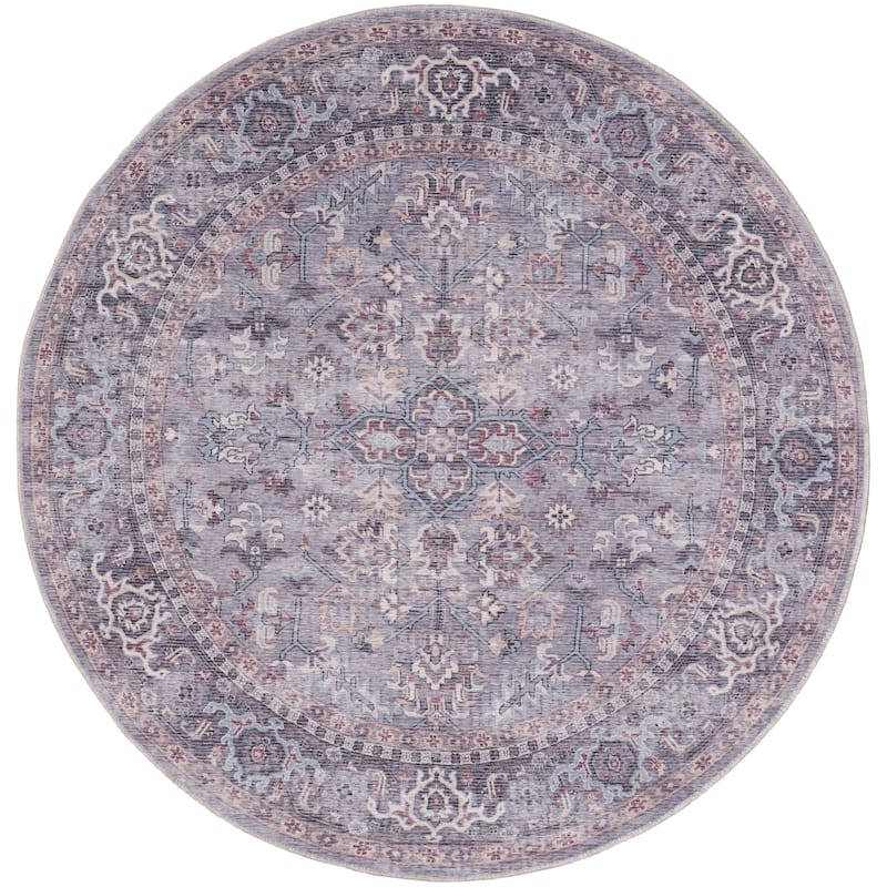 New Concept Washables Vintage Medallion Machine Washable Area Rug