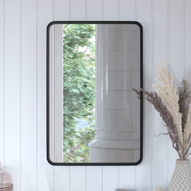 Wall Mount Shatterproof Wall Mirror with Metal Frame - 20" x 30"