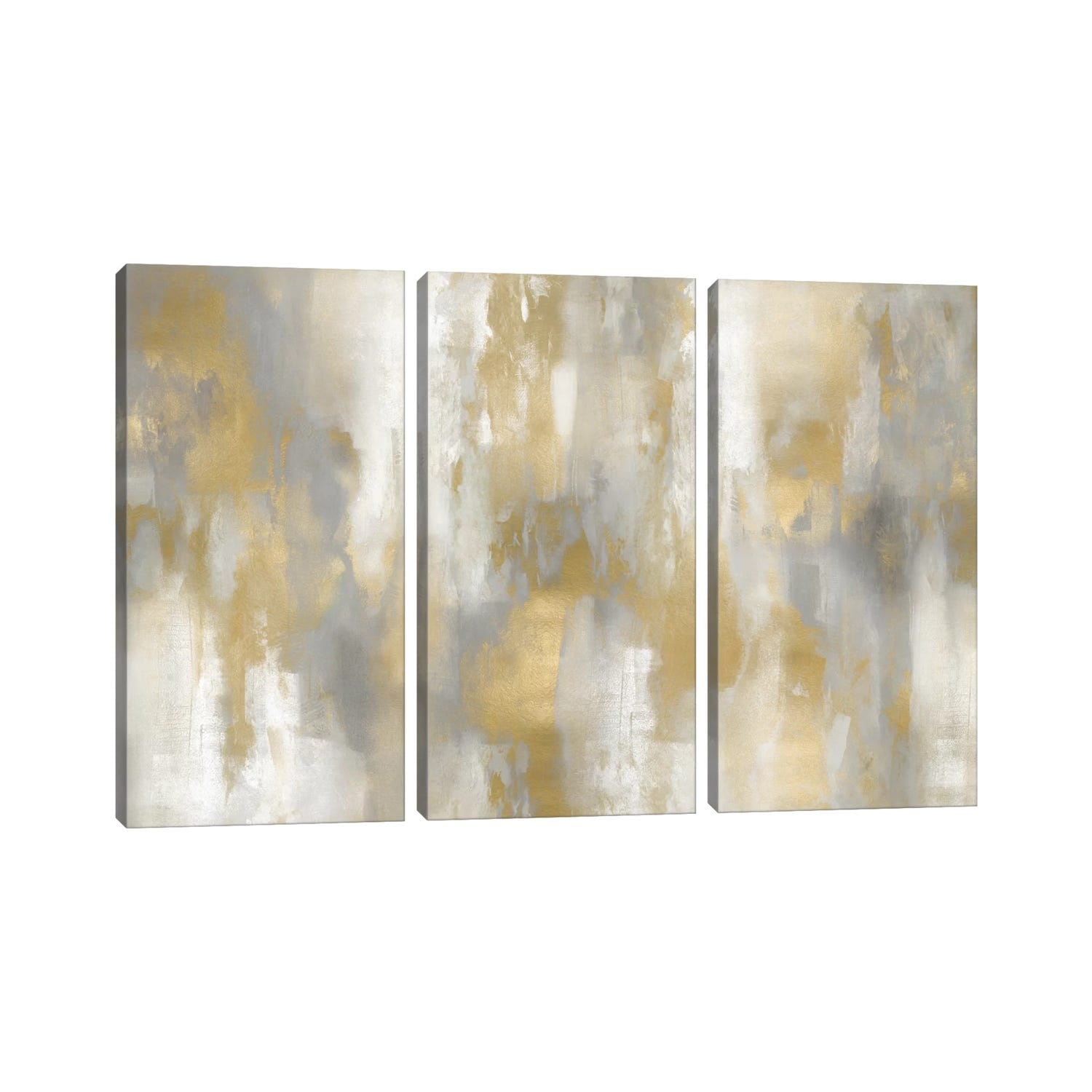 iCanvas "Golden Perspective I" by Carey Spencer 3-Piece Canvas Wall Art Set