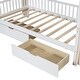 preview thumbnail 5 of 22, Twin Size Kids Bed With Arched Roof Light Strip Interactive Whiteboard/2 Drawers