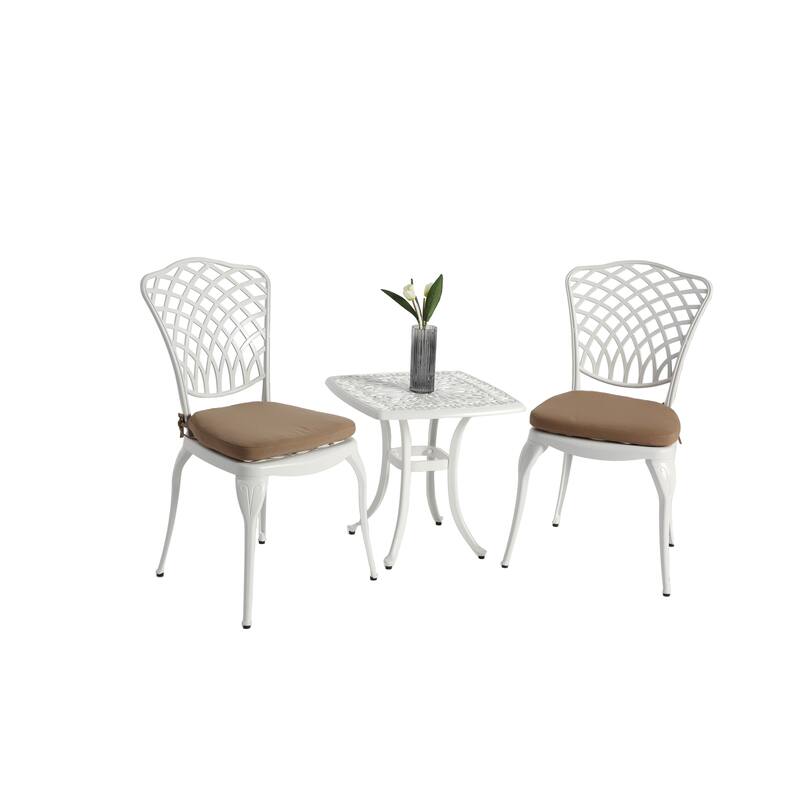 Aluminum Table Chairs Sets (2 Chairs & Coffee Table), All-weather