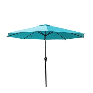Shop 9 Foot Crank Wall Hugger Patio Umbrella Without Base Overstock 32221711