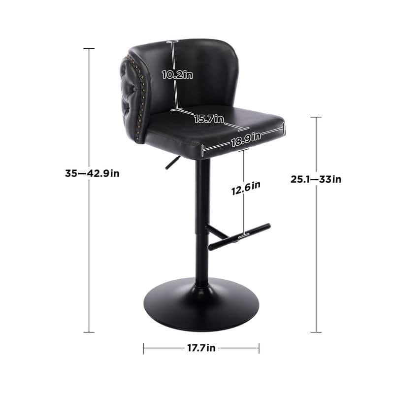 Upholstered Swivel Counter Bar Stools Set of 4
