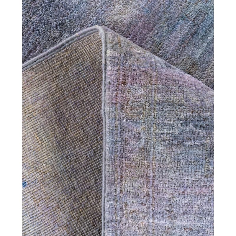 Overdyed One-of-a-Kind Hand-Knotted Area Rug - Blue - 4' 1" x 5' 8"