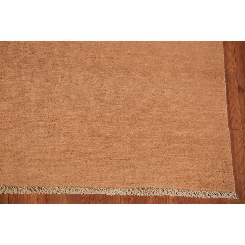 Gabbeh Modern Area Rug Handmade Oriental Orange Wool Carpet - 5'7" x 7'10"