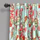 Lush Decor Zara Jacobean Room Darkening Window Curtain Panel Pair