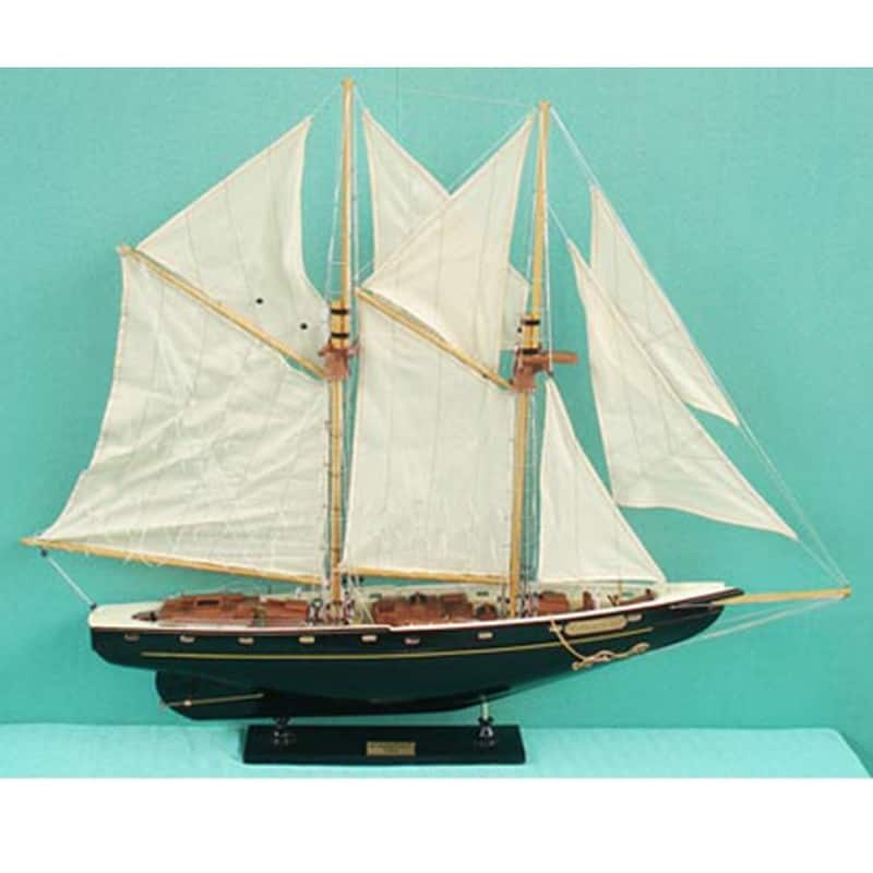 Bluenose Model Ship II New Painted Sailboat Schooner Yacht Model 33 Inches Long