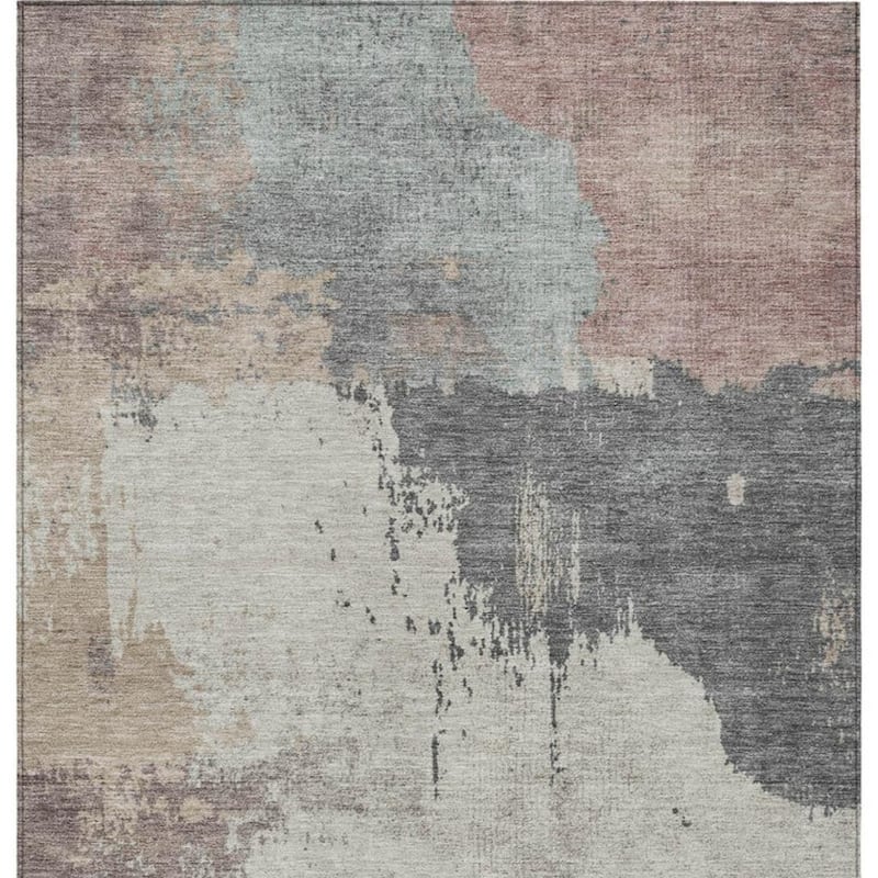HomeRoots Abstract Transitional Rectangle Outdoor Rug