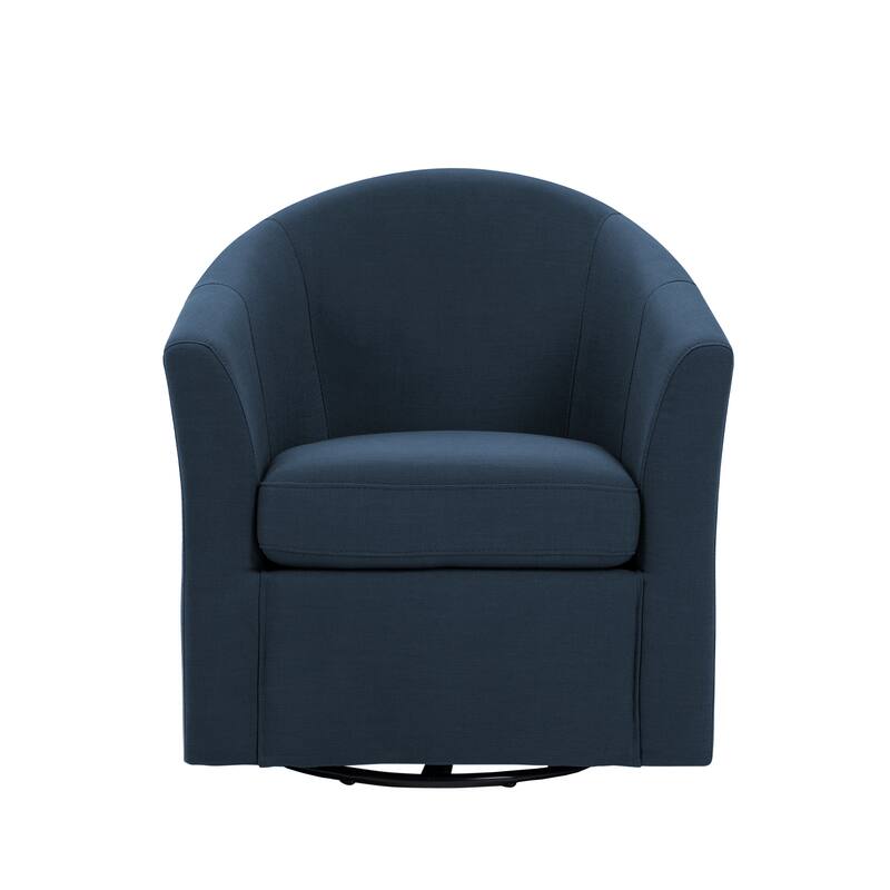 Swivel Accent Chair with Metal Base - 30.7"W x 29.9"H x 27.5"D