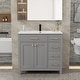 preview thumbnail 28 of 143, Modern Bathroom Vanity with Sink & Faucet Storage Cabinet Set