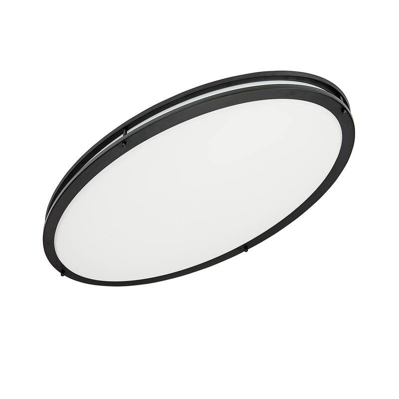 32 in oval LED ceiling light Black 42W