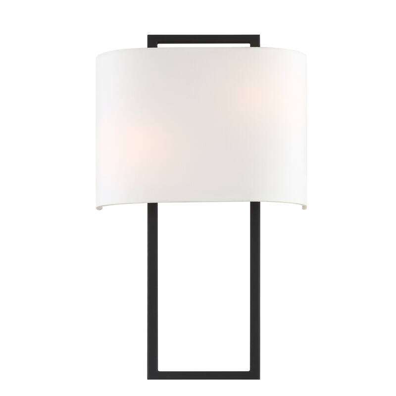 Fremont 2 Light Black Forged Wall Mount - 10'' W x 21'' H x 4'' D - 10'' W x 21'' H x 4'' D