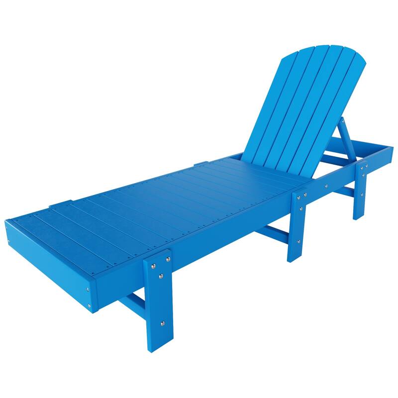 Polytrends Altura Armless Poly Eco-Friendly All Weather Reclining Chaise Lounge