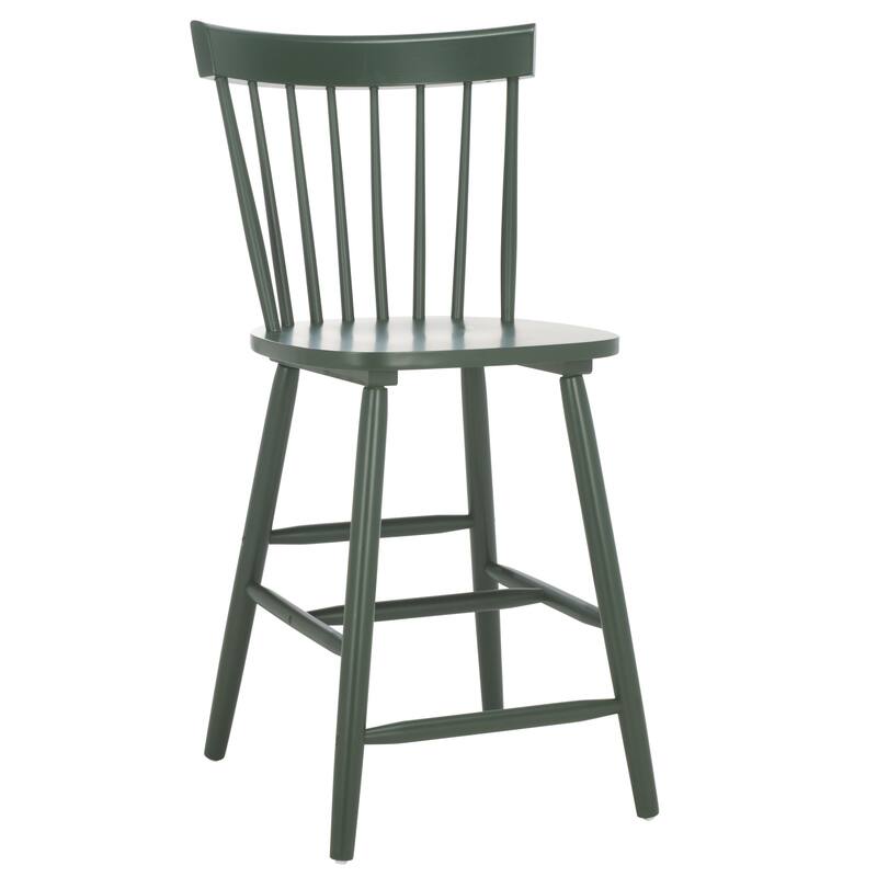 SAFAVIEH Biddie 24-inch Spindle Farmhouse Counter Stool (Set of 2) - 20" W x 21" D x 39" H - 20"W x 21"D x 39"H