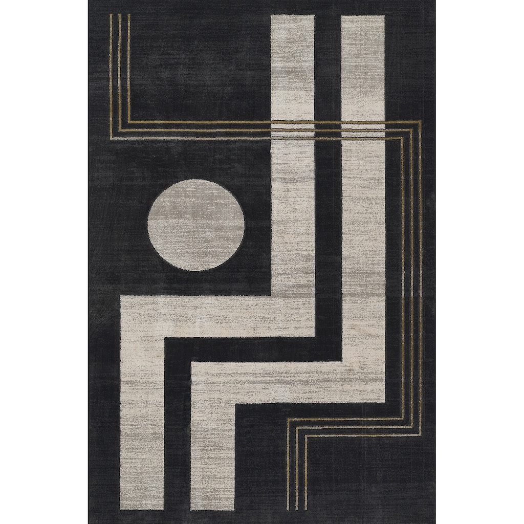 Momeni Edition Polyester Geometric Area Rug
