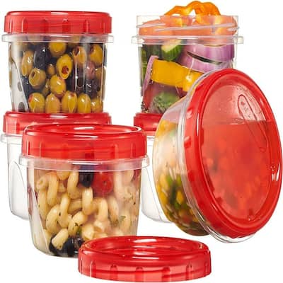 6 Pack Food Storage Containers 16 oz