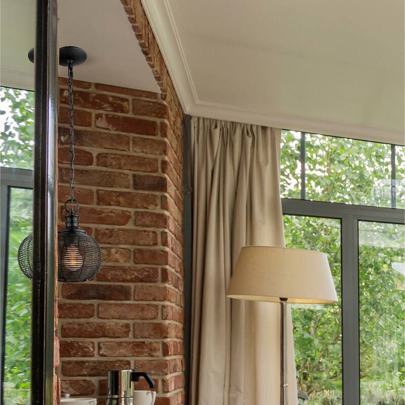 Golden Lighting 6802-M1L Calypso 8" Wide Mini Pendant