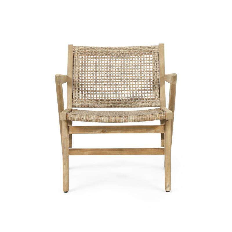 Baxton Outdoor Wicker Club Chair (Set of 2) by Christopher Knight Home