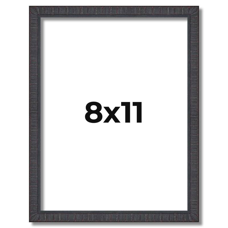 8x11 Frame Brown Picture Frame - Complete Modern Photo Frame Includes