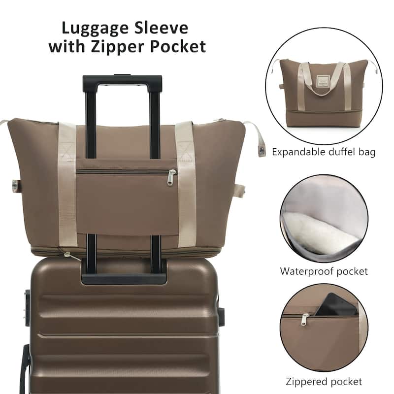 Hardshell ABS Luggage Set - Lightweight & Durable Suitcases with Dual Spinner Wheels, Carry-On & Check-In Sizes