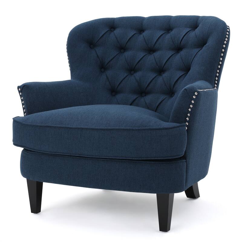 Tafton Tufted Oversized Fabric Club Chair by Christopher Knight Home - 33.50" L x 35.00" W x 34.50" H