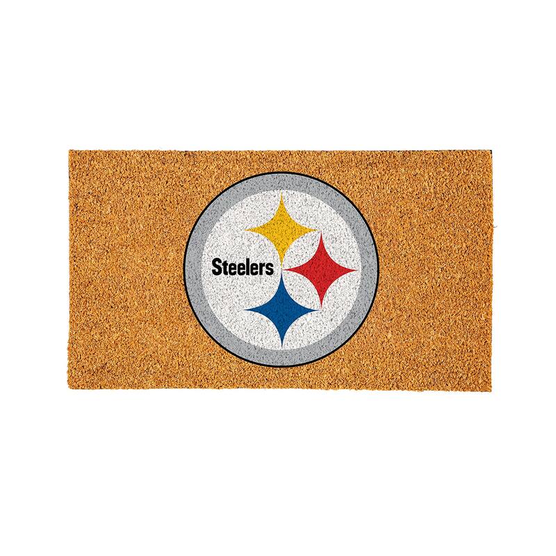 Pittsburgh Steelers Full Color Indoor/Outdoor Coir Mat - 28" x 16"