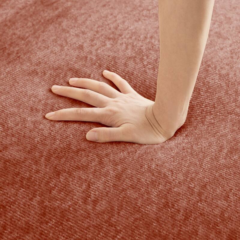 GDFStudio - Velvet Streamlined Modular 4-Seater 138.58" L-Shaped Sectional Sofa with Ottoman