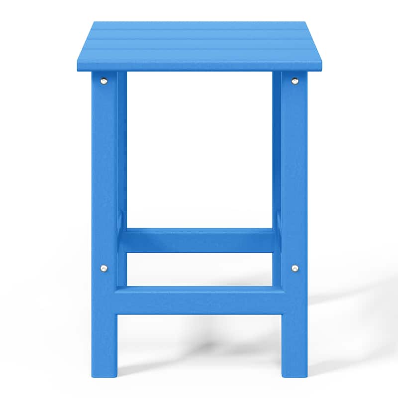 Polytrends Laguna Hdpe All Weather Outdoor Patio Square Side Table