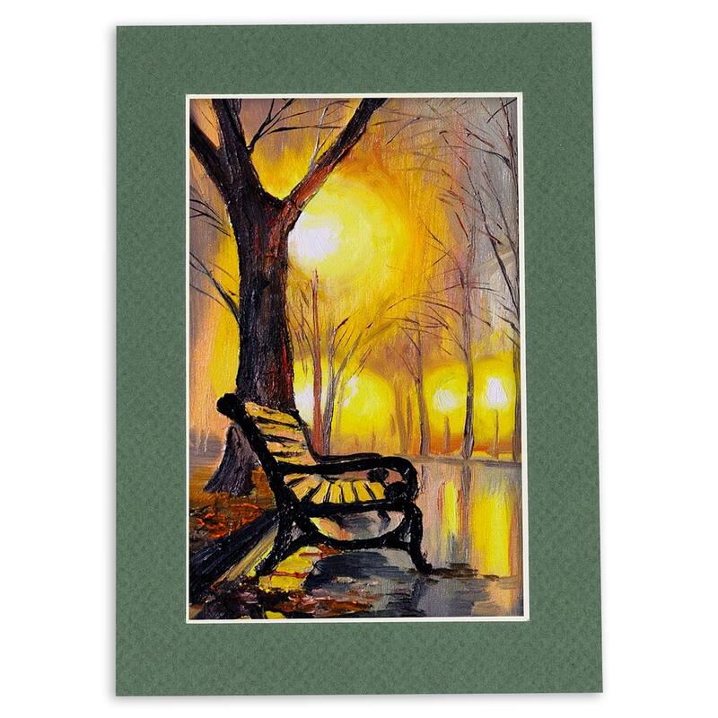 24x36 Mat for 28x40 Frame - Precut Mat Board Acid-Free Hunter Green 24x36 Photo Matte For a 28x40 Picture Frame