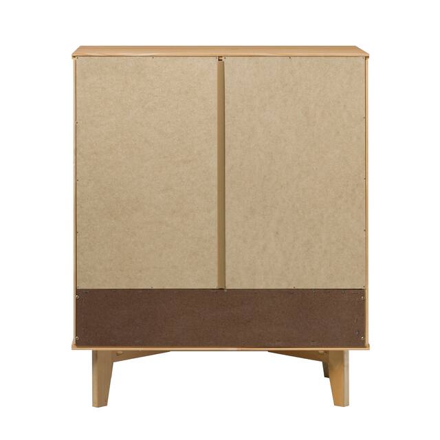 Middlebrook Mid-Century Solid Pine 3-Drawer Storage Chest