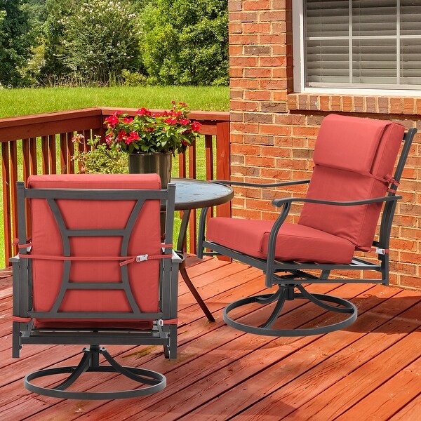 Aoodor Patio High Back Chair Cushions Set of 4 46x21x4 Inches Only Cushions On Sale Bed Bath Beyond 35623072