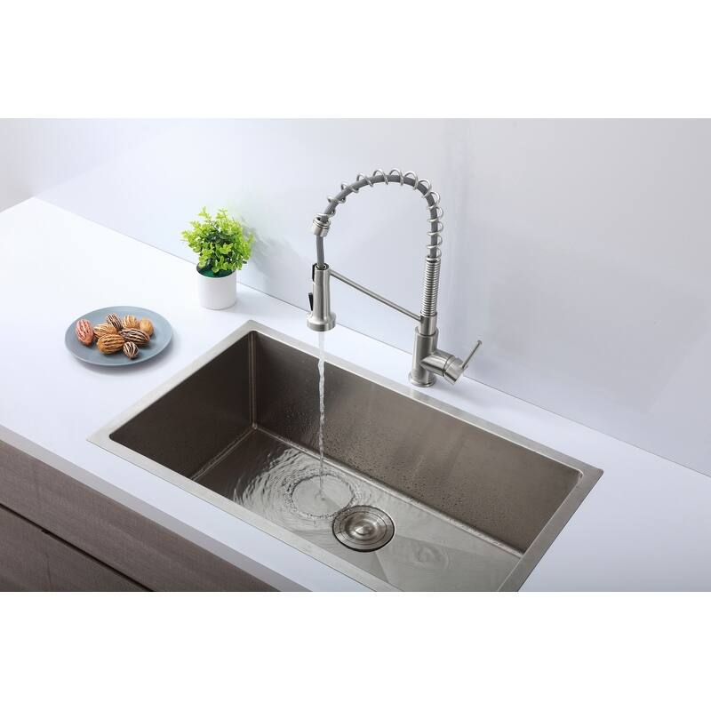 Indigo Home Single Handle Pull Down Sprayer Kitchen Faucet